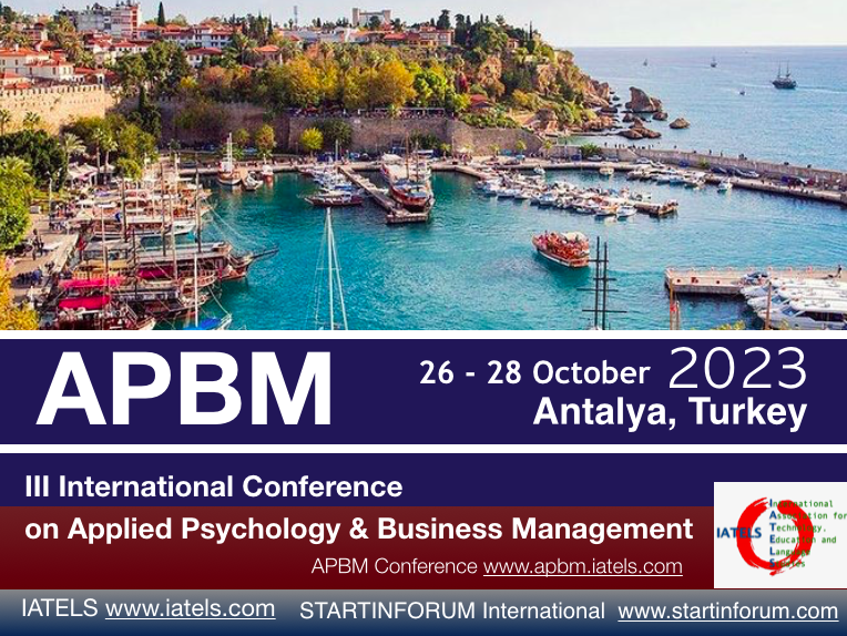 APBM 2023 - IV International Conference on Applied Psychology and Business Management